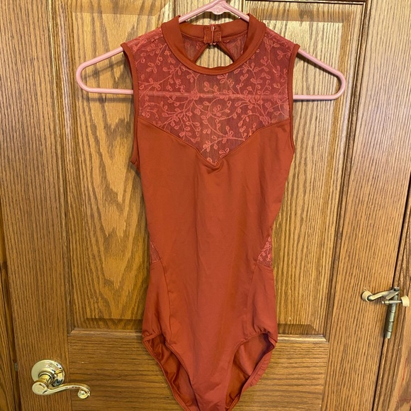 Pants & Jumpsuits Burnt Orange Dance Leotard Poshmark